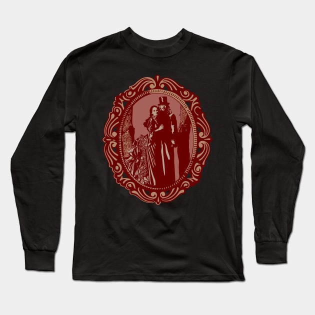 Dracula & Mina Long Sleeve T-Shirt by PCMdesigner